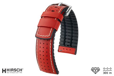 Bracelet montre HIRSCH Tiger Rouge (étanche)