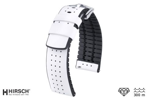 Bracelet montre HIRSCH Tiger Blanc (étanche)