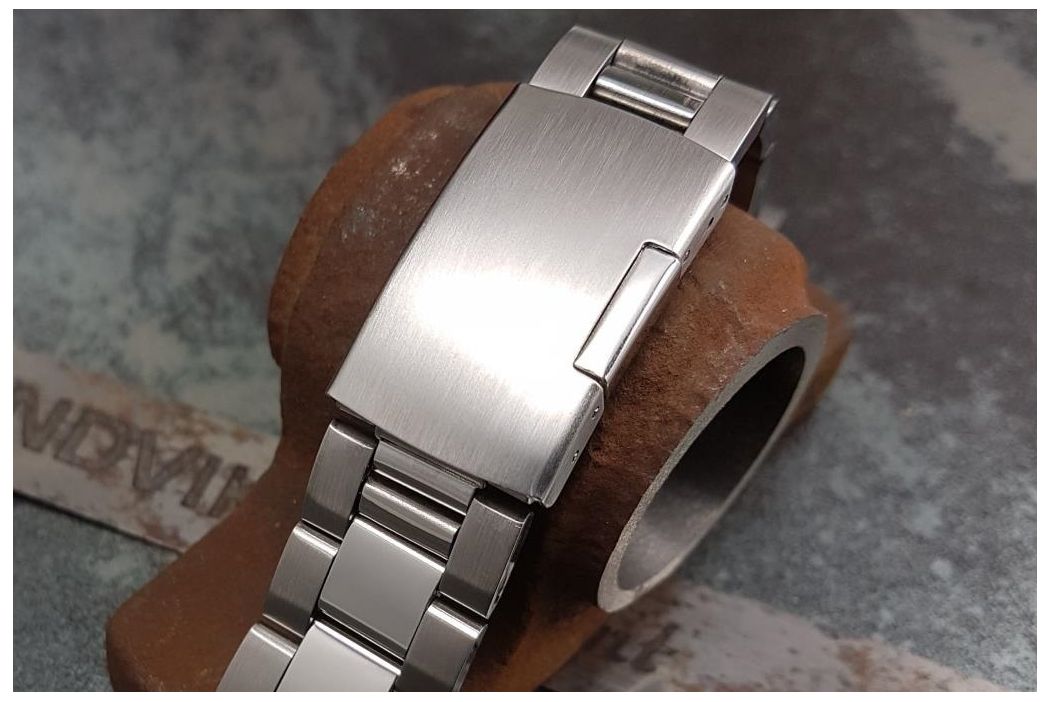 Bracelet montre "Max" en acier inox massif, boucle déployante (18, 20, 22 & 24 mm)