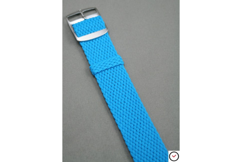 Caribbean Blue braided Perlon watch strap