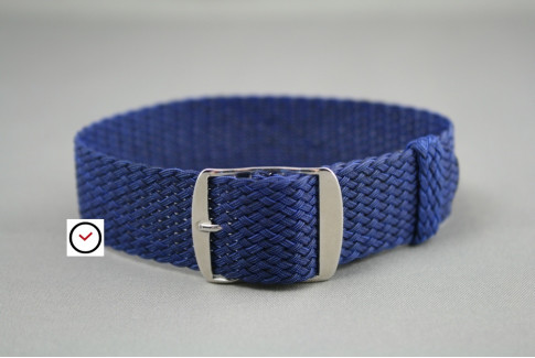 Dark Blue braided Perlon watch strap