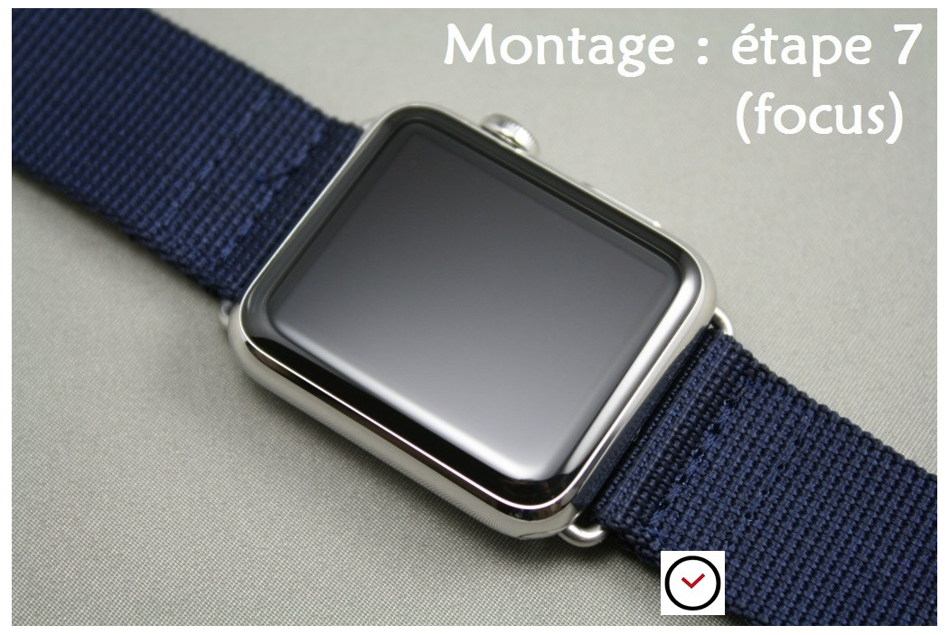 Adaptateurs bracelets acier inox or pour Apple Watch 38mm (kit complet)