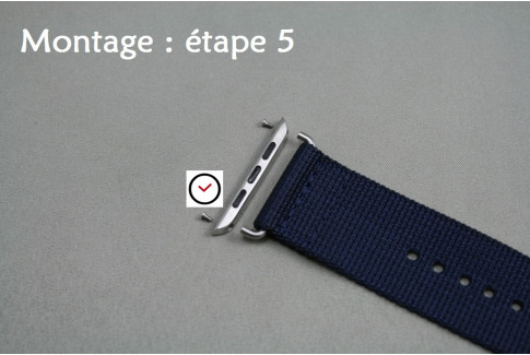 Adaptateurs bracelets acier inox or pour Apple Watch 42mm (kit complet)