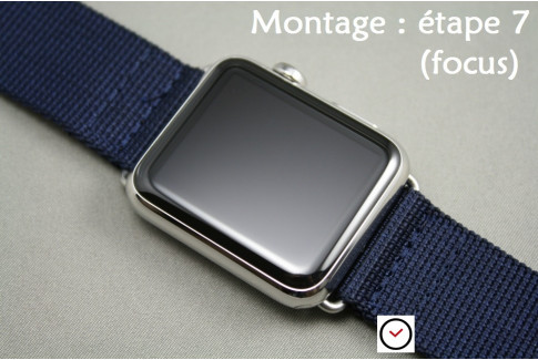 Adaptateurs bracelets acier inox or rose pour Apple Watch 38mm (kit complet)