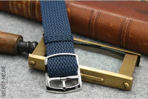 Bracelet montre Perlon tressé Bleu Select'Heure