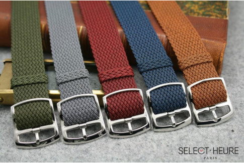 Select'Heure Grey braided Perlon watch strap