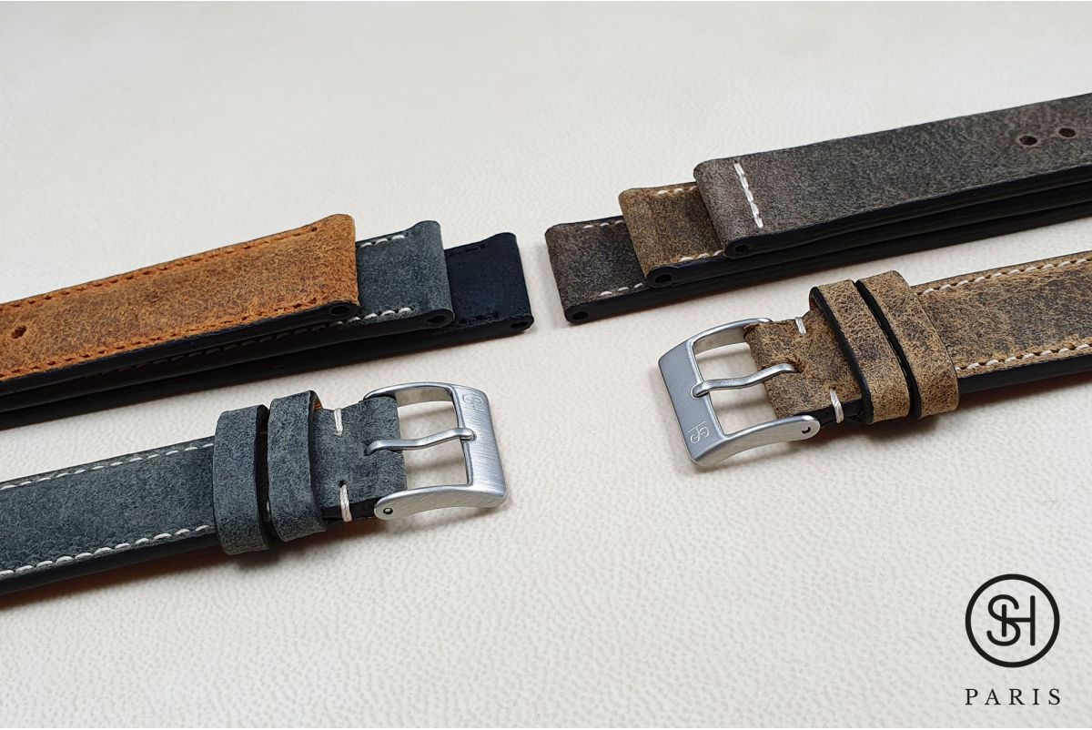 Granit Motown SELECT-HEURE leather watch strap (handmade)