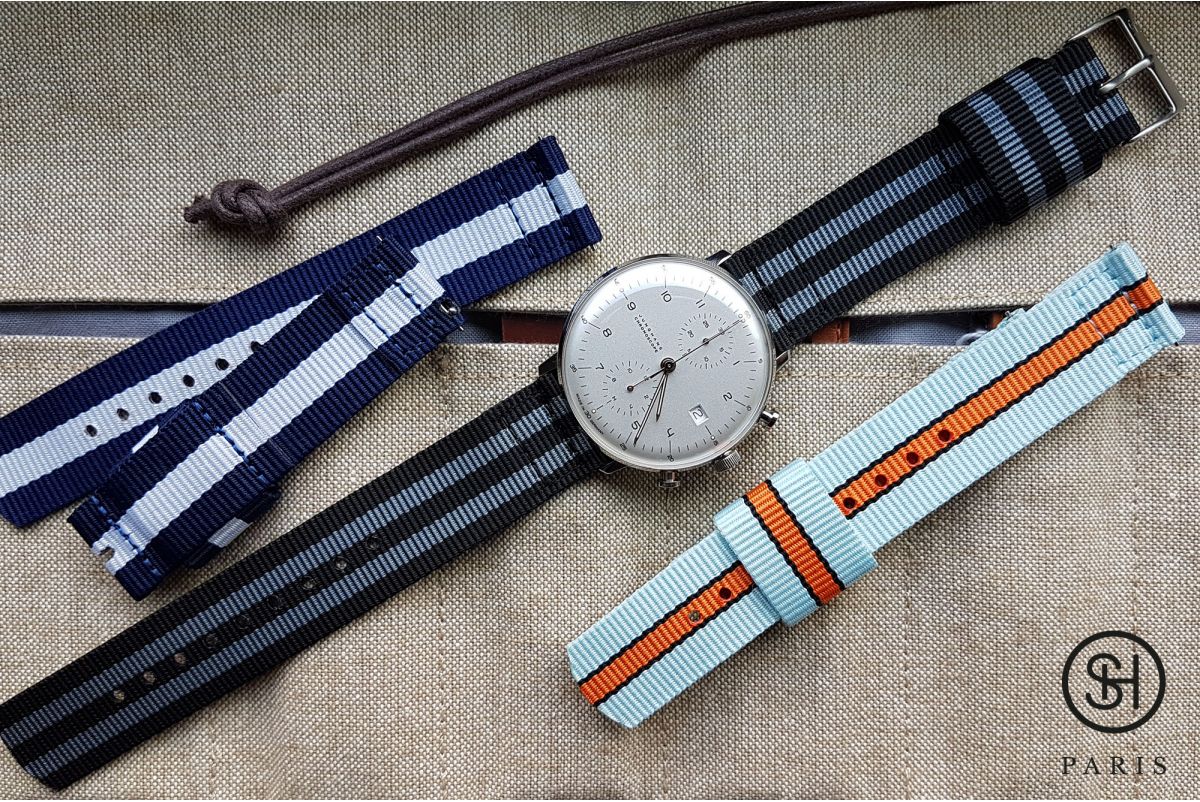 Craig Bond SELECT-HEURE 2 pieces US Military watch strap with quick release spring bars (interchangeable)