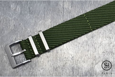 Kaki Green Serge SELECT-HEURE nylon watch strap