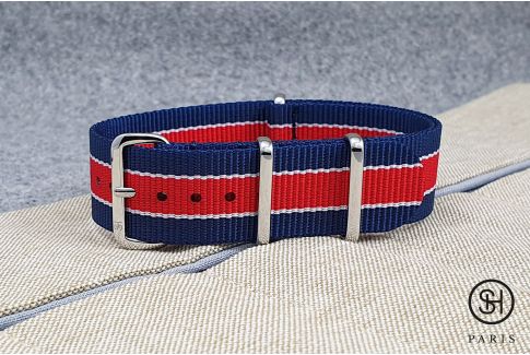 - Paris - SELECT-HEURE nylon NATO watch strap, stainless steel unremovable buckle