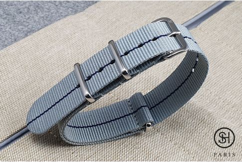 Bracelet montre NATO nylon SELECT-HEURE - Tokyo -, boucle indémontable en acier inox
