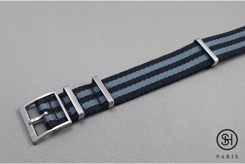 Black Grey James Bond (Daniel Craig) Allure SELECT-HEURE NATO watch strap, thick nylon and high-end buckle