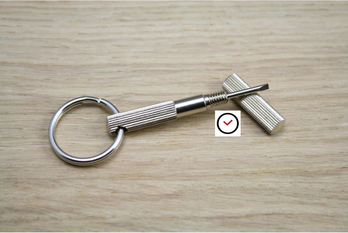 Tournevis de poche diamètre 1.6 mm (porte-clés), fabriqué en France