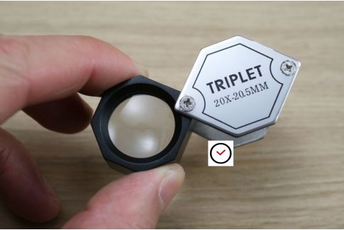 Pocket Triplet magnifier x20