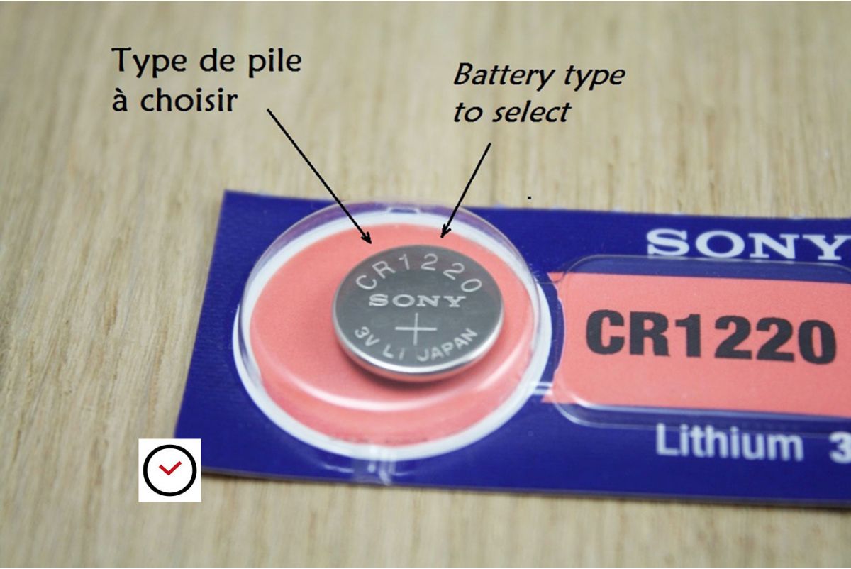 Pile lithium 3V Sony pour montres, tous types (de CR1220 à CR2450)