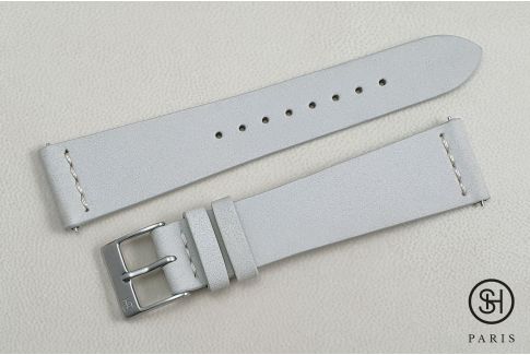 Bracelet montre cuir Nubuck SELECT-HEURE Lin avec pompes rapides (interchangeable)