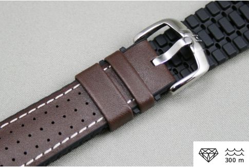 Brown Tiger HIRSCH watch bracelet (waterproof)