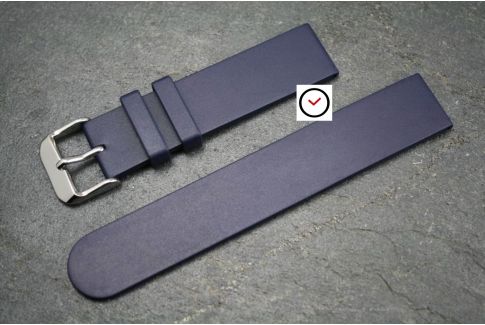 Night Blue Classic natural rubber watch strap