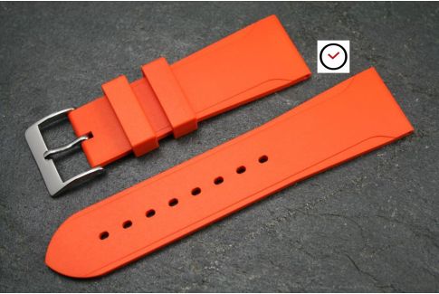 Bracelet montre caoutchouc naturel Sport Orange