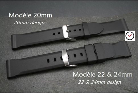 Camouflage Technical natural rubber watch strap