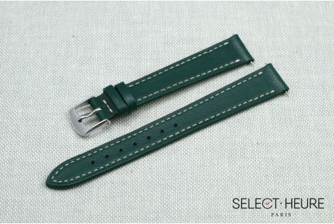 Green SELECT-HEURE women leather watch strap, quick release spring bars