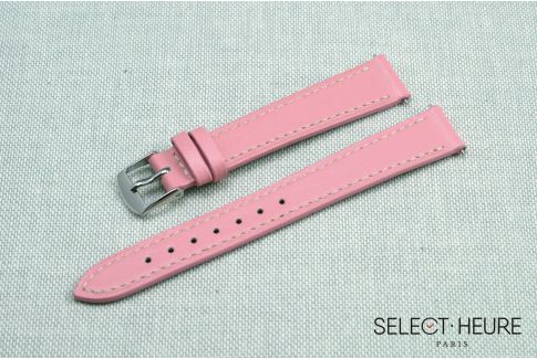 Pink SELECT-HEURE women leather watch strap, quick release spring bars