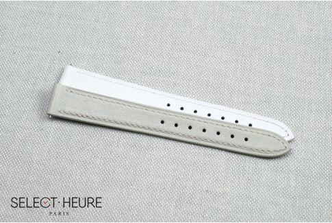 Bracelet montre cuir SELECT-HEURE Ivoire pour femmes, pompes rapides (interchangeable)
