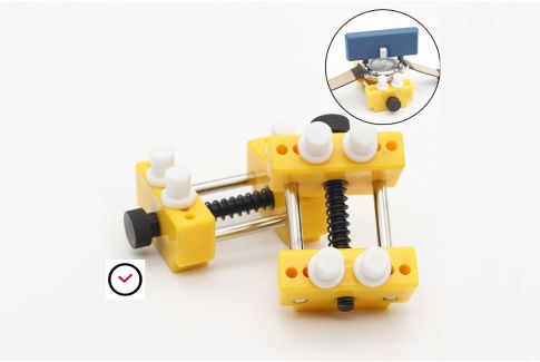 Adjustable watch case and movement holder (4 pins)