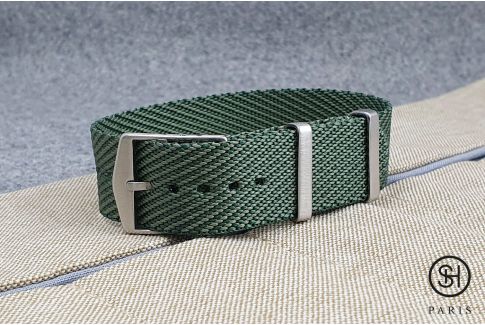 Bracelet montre Nylon Sergé SELECT-HEURE ajustable Vert Amande