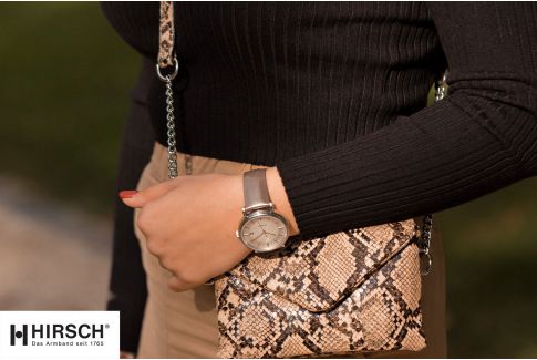 Bracelet montre HIRSCH Diva Gris Taupe pour femmes