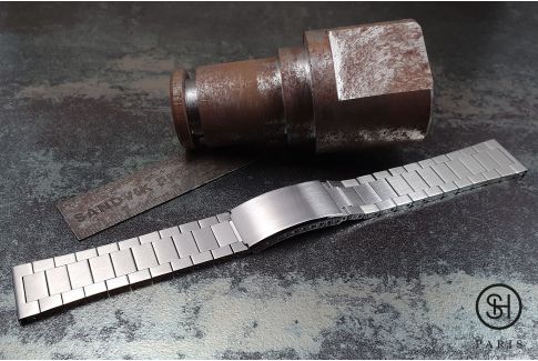 22/20mm Solid Stainless Steel Link Bracelet Wrist Watch Band Men