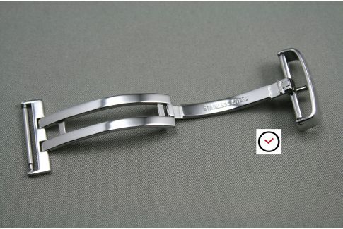 Boucle déployante sport HIRSCH en acier inox pour bracelet montre