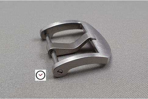 Boucle ardillon Thumbnail Design acier inox brossé (vissée) pour bracelet montre