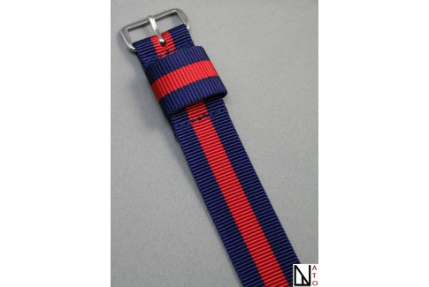 Bracelet nylon US Military Bleu Navy Rouge