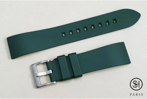 Bracelet montre caoutchouc FKM SELECT-HEURE Essentiel Vert, montage pompes rapides (interchangeable)