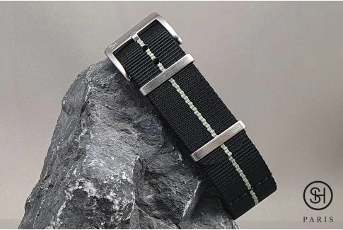 Bracelet montre nylon Marine Nationale SELECT-HEURE Noir Gris