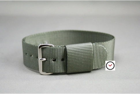 Green Grey US Military nylon watch strap