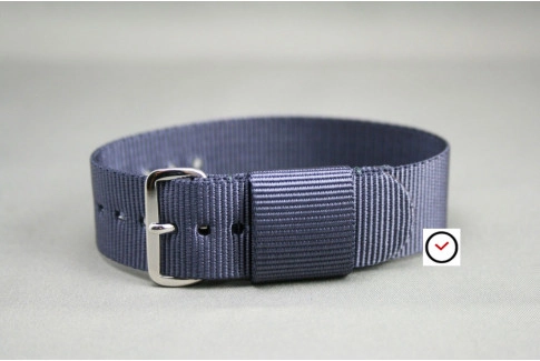 Bracelet nylon US Military Gris Bleu