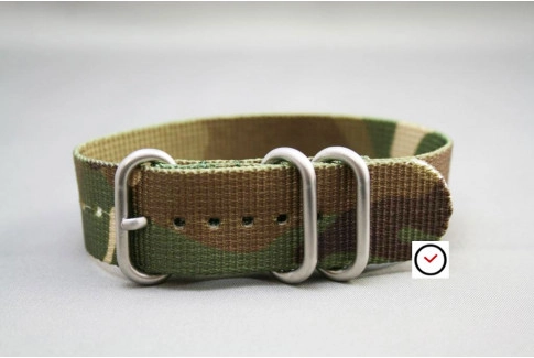 Camouflage ZULU nylon strap (highly resistant fabric)