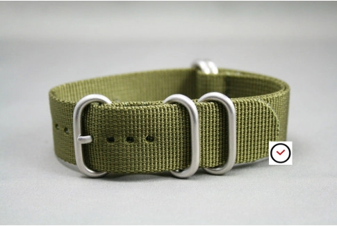 Olive Green NATO ZULU nylon strap (highly resistant fabric)