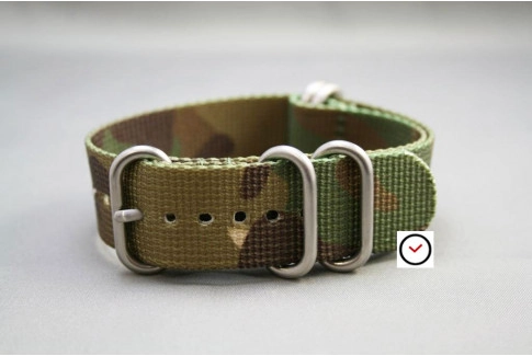 Camouflage NATO ZULU nylon strap (highly resistant fabric)