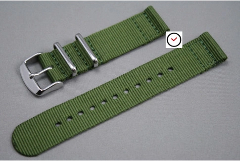 Military Green 2 pieces NATO strap (nylon)