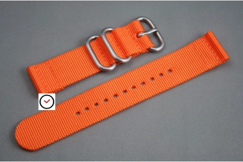 Bracelet montre ZULU 2 pièces Orange