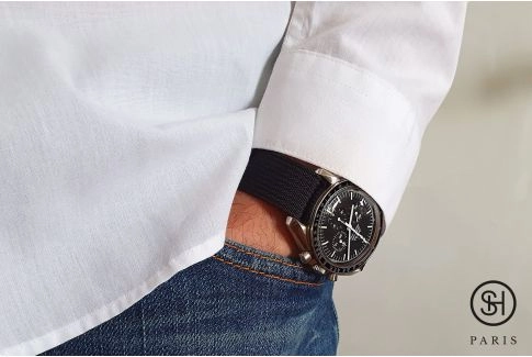 Carbon Black SELECT-HEURE Deauvile ELIT watch strap