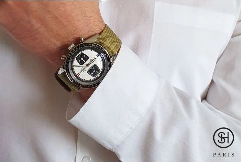 Vintage Kaki SELECT-HEURE Deauvile ELIT watch strap