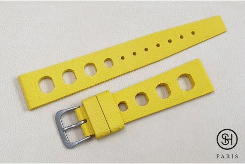 Yellow Racing SELECT-HEURE FKM rubber watch strap (a.k.a. "Tropic"), quick release spring bars (interchangeable)