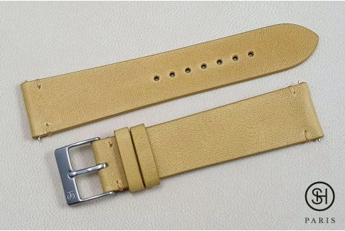 Honey Vintage SELECT-HEURE leather watch strap with quick release spring bars (interchangeable)