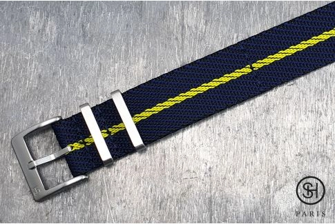 Black Blue Yellow Serge SELECT-HEURE nylon watch strap