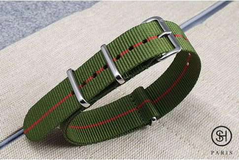- Berlin - SELECT-HEURE nylon NATO watch strap, stainless steel unremovable buckle