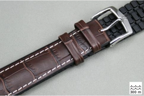 Brown George HIRSCH watch bracelet (waterproof)